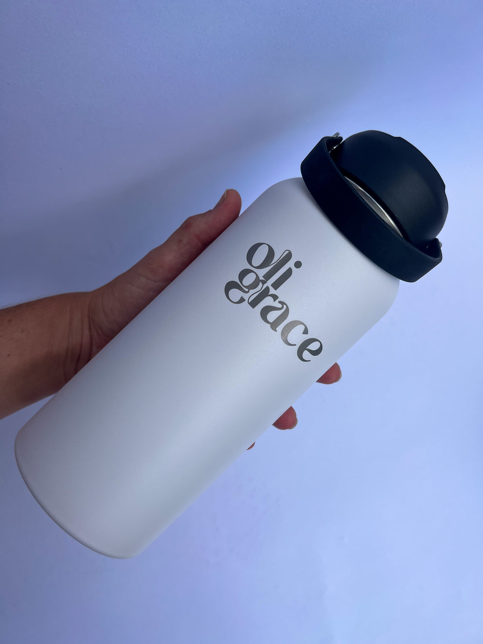 1L Drink Bottle White – OLIGRACE